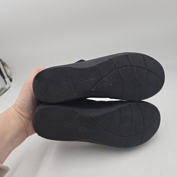 CLARKS Women's Blue Sillian Bella Mary Jane Flat Slip-On Shoes Size 9 Comfort - Picture 5 of 6